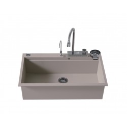 Ένθετος Νεροχύτης Quartz Multi Granite Sanitec 850 Μ79xΠ50cm Sienna (Καφε) Ένθετος Νεροχύτης Quartz Multi Granite Sanitec 850 Μ79xΠ50cm Sienna (Καφε)